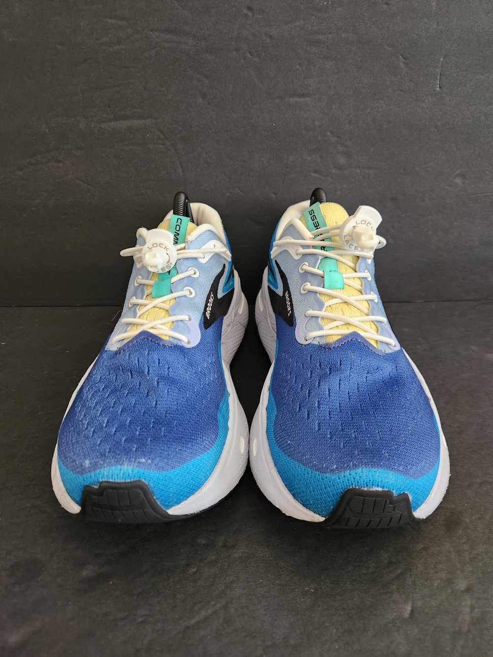 Brooks x Damon Brown Ghost Max Womens Running Shoes Blue Yellow Black 10B - Picture 3 of 7